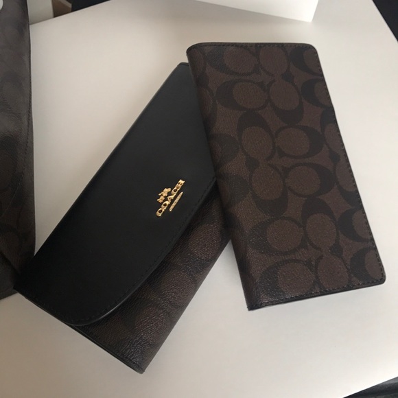 💕🎀coach Tote Set 💕shoulder bag brown/black - Picture 7 of 8